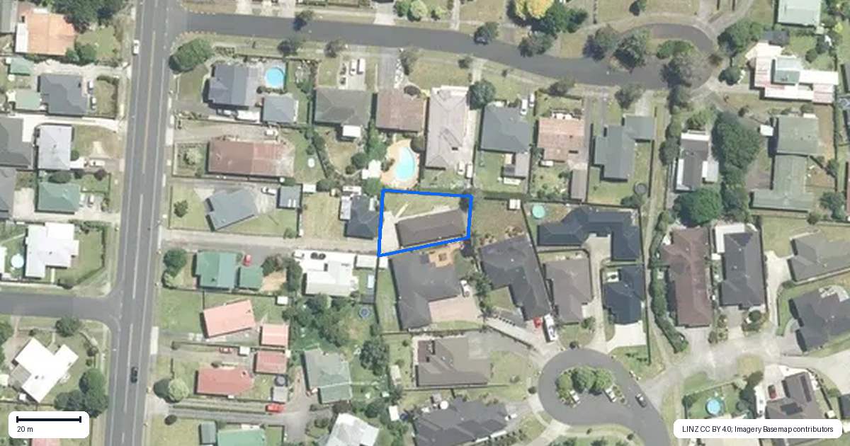 Property context map for 166A Queen Street, Pukekohe