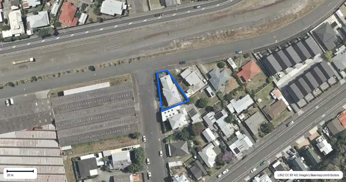 Property context map for 7 Kenny Avenue, Ahuriri, Napier