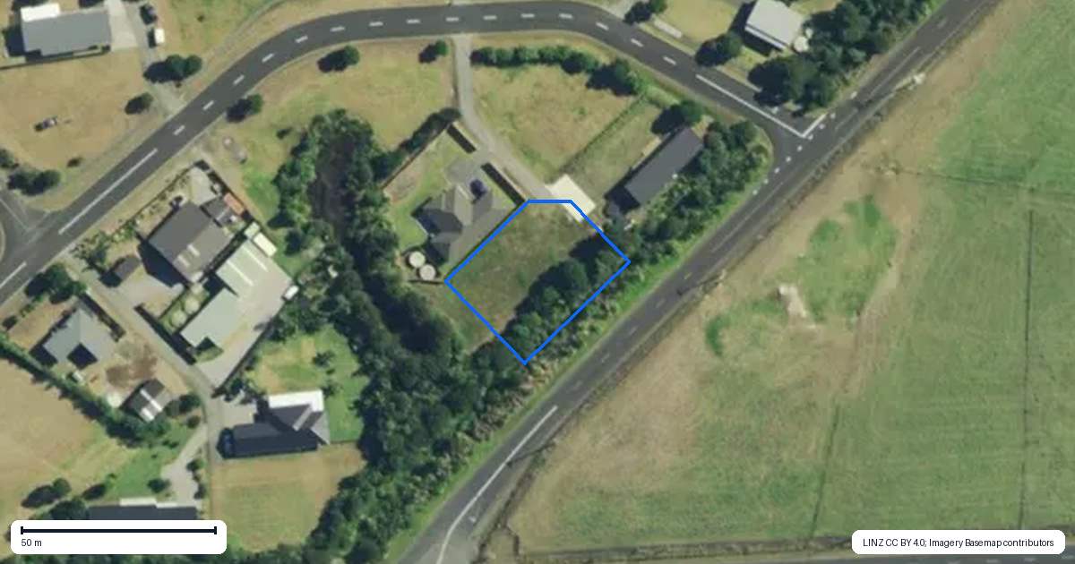 Property context map for 22 Kokopu Street, Ahipara, Kaitaia
