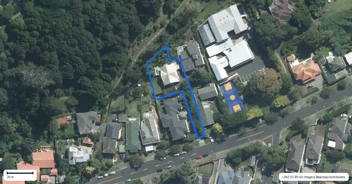 Property context map for 105 Owens Road, Epsom, Auckland