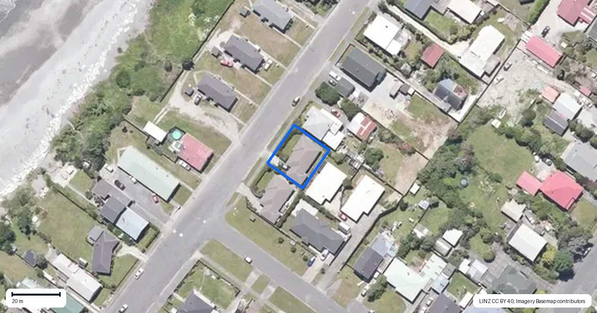 Property context map for 200 Revell Street, Hokitika