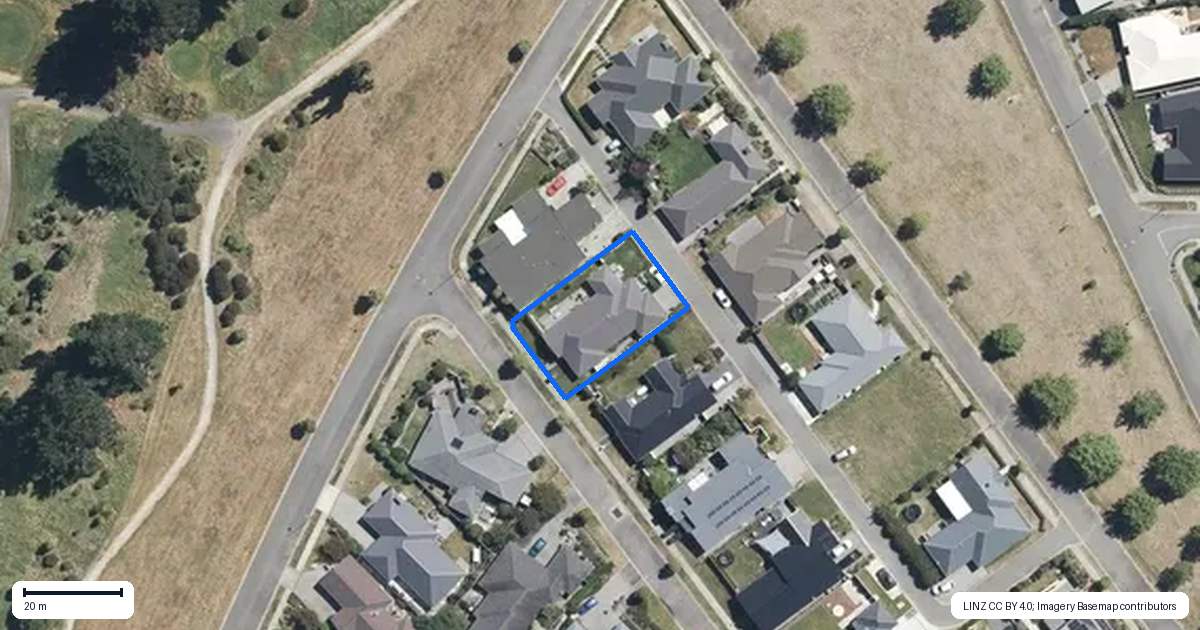 Property context map for 12 Kawakawa Street, Pegasus