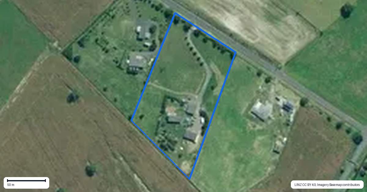 Property context map for 50 Montana Road, Mangatangi, Mangatawhiri