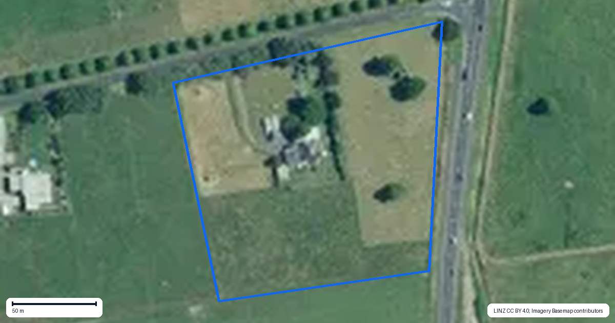 Property context map for 11 Fisher Road, Netherton, Paeroa