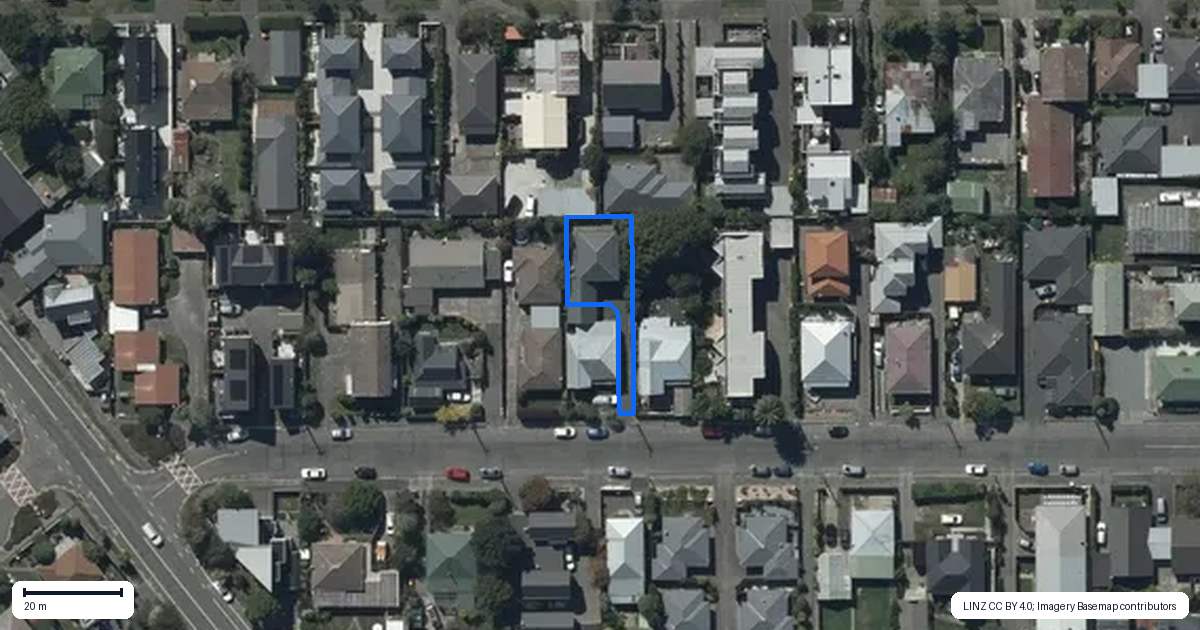 Property context map for 21A Boon Street, Sydenham, Christchurch