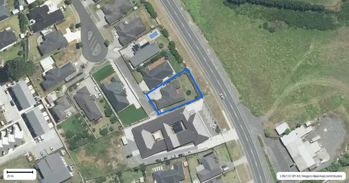 Property context map for 34 Cooladerry Place, Rosehill, Papakura