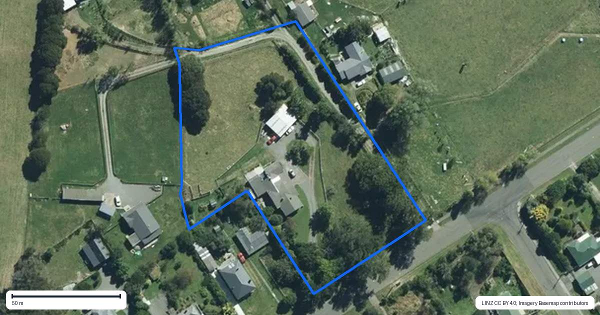 Property context map for 55 Hawkestone Road, Marton