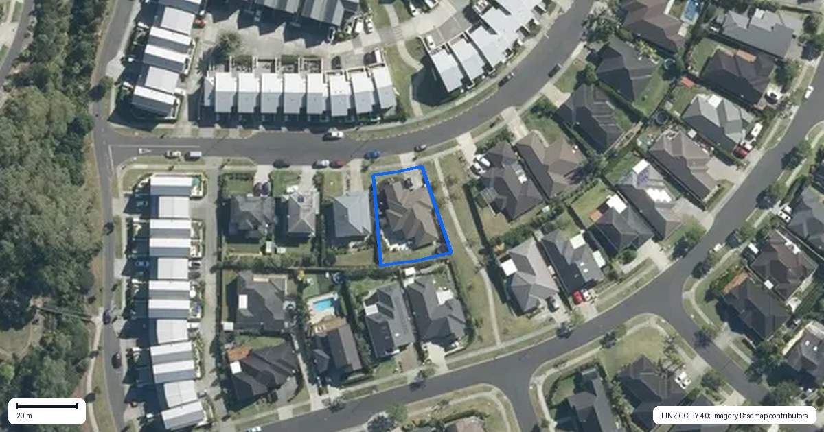 Property context map for 15 Moores Road, Silverdale