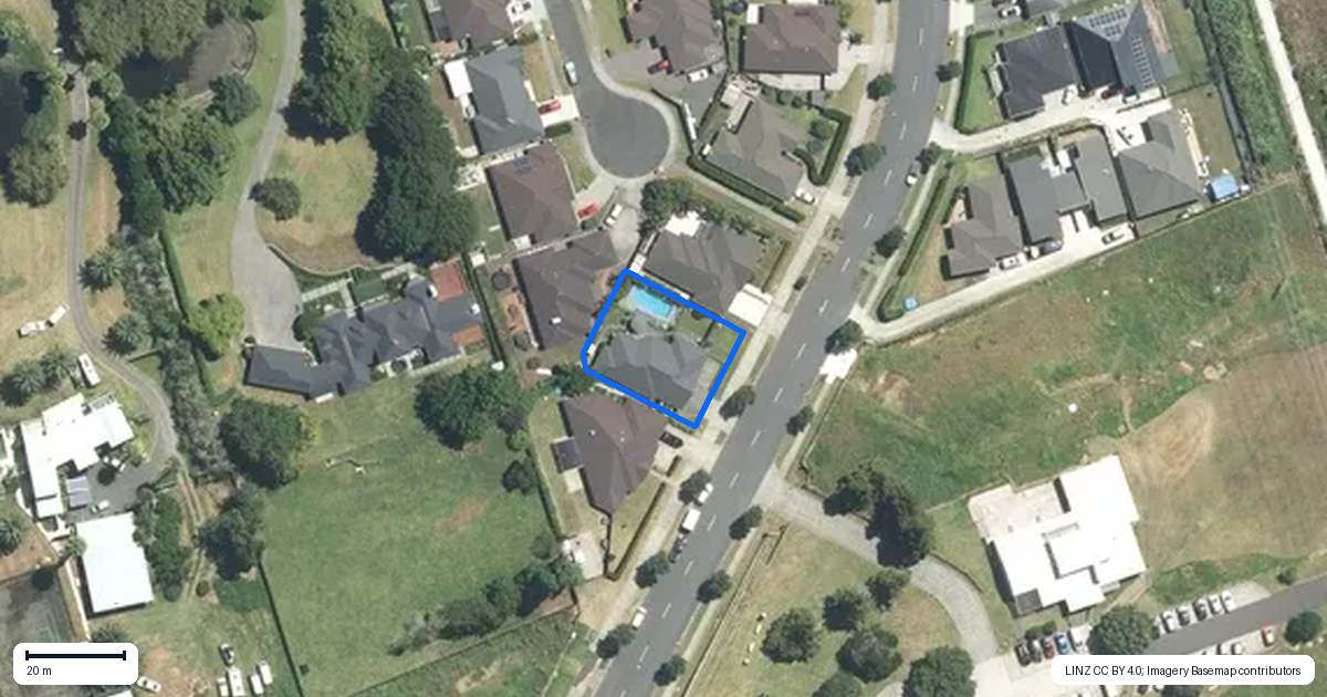 Property context map for 188 Harbourside Drive, Karaka, Papakura