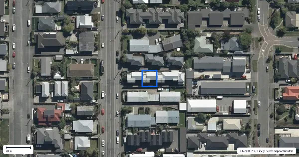 Property context map for 496B Barbadoes Street, Edgeware, Christchurch