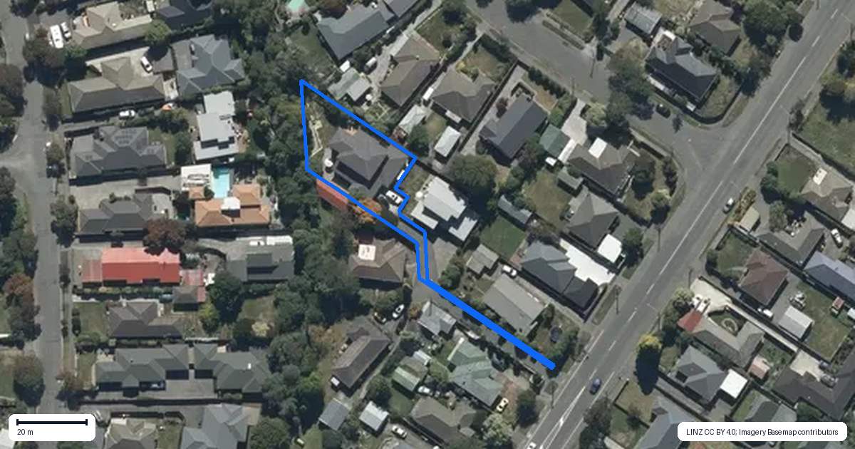 Property context map for 193B Greers Road, Bryndwr, Christchurch