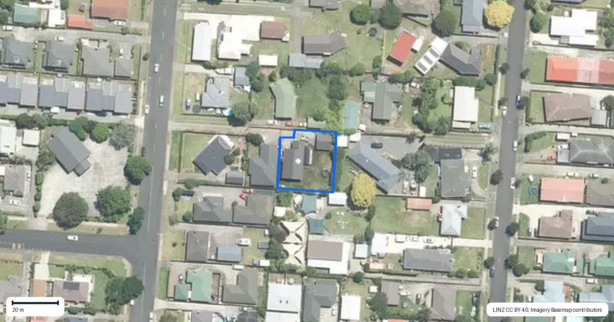 Property context map for 66 Wellington Street, Pukekohe