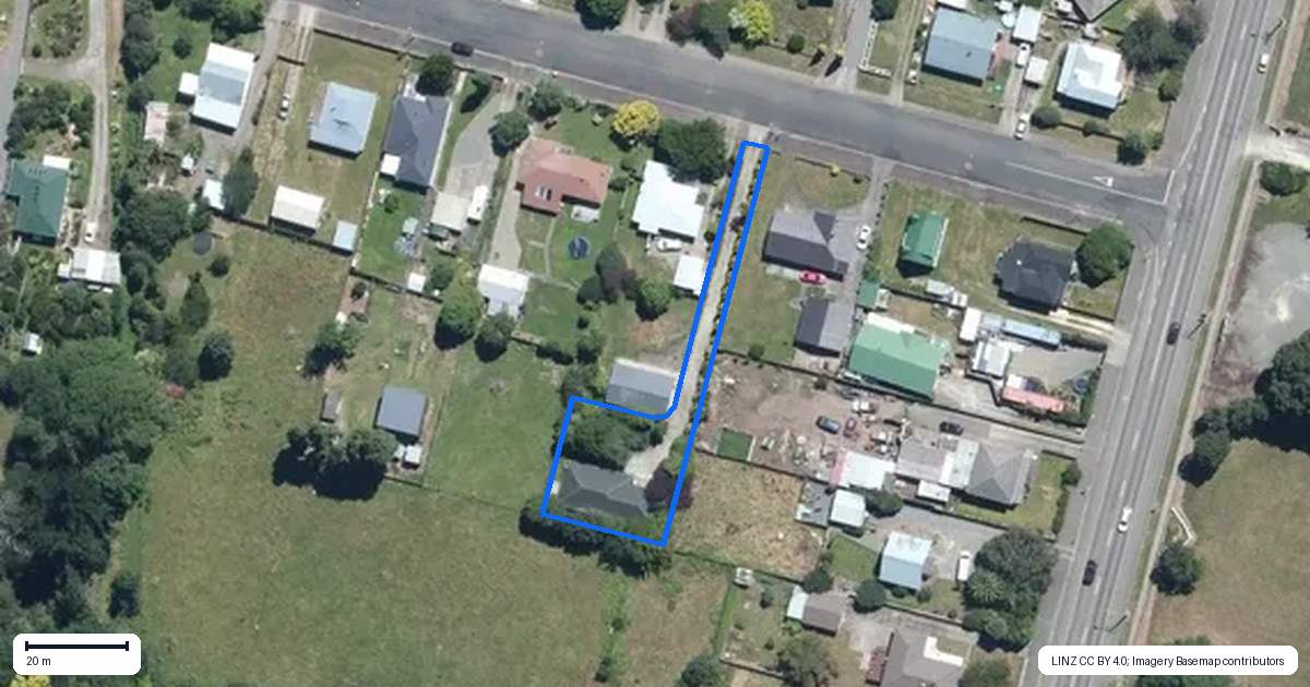 Property context map for 3B Mathew Street, Dannevirke