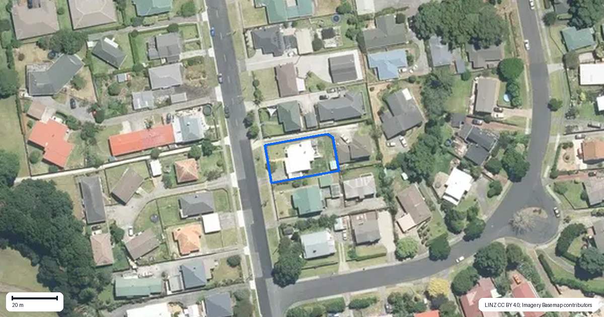 Property context map for 17 Prospect Terrace, Pukekohe