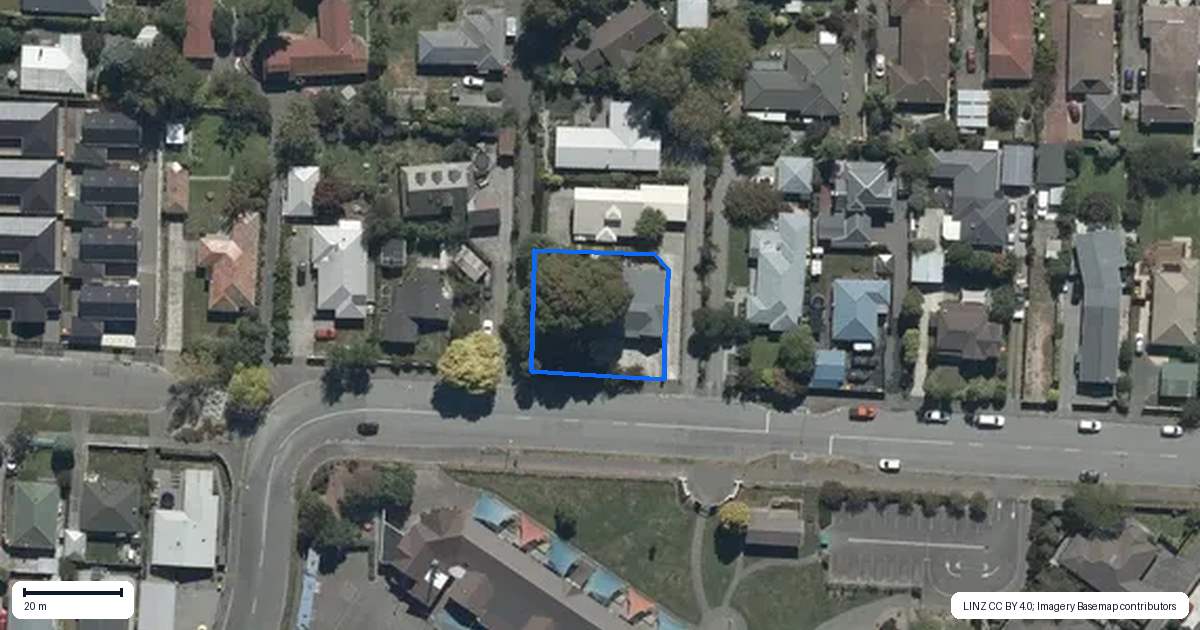 Property context map for 39 Winters Road, Redwood, Christchurch
