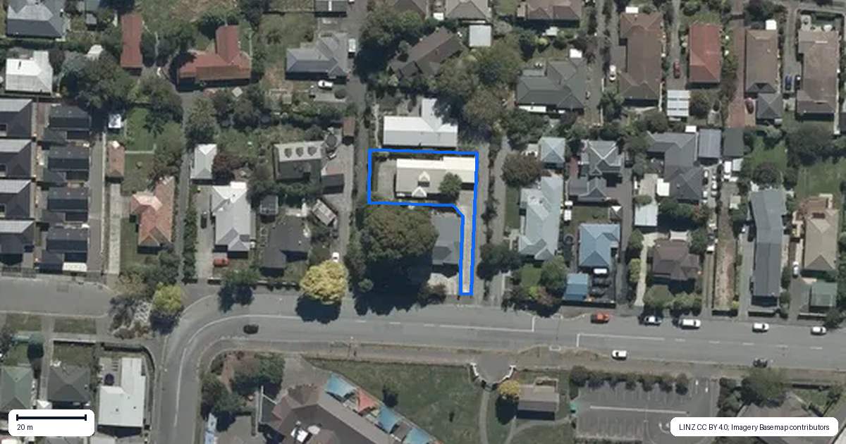 Property context map for 39A Winters Road, Redwood, Christchurch