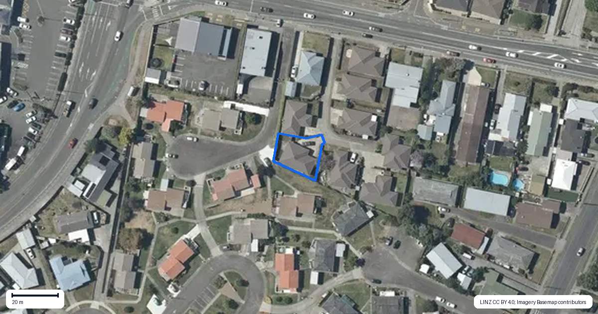 Property context map for 17E Meeanee Road, Taradale, Napier