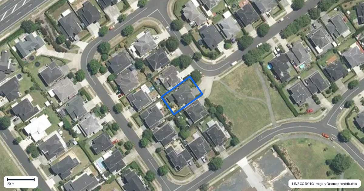 Property context map for 18 Springcrest Drive, Karaka, Papakura