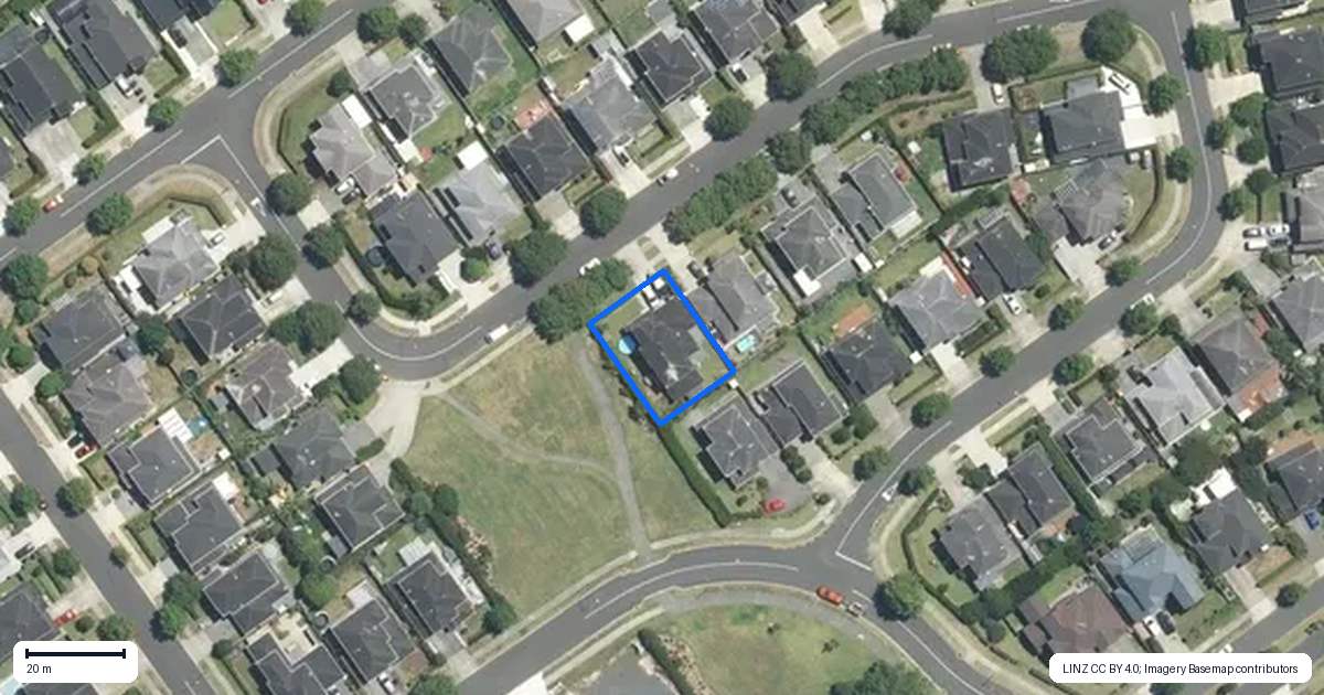 Property context map for 12 Springcrest Drive, Karaka, Papakura