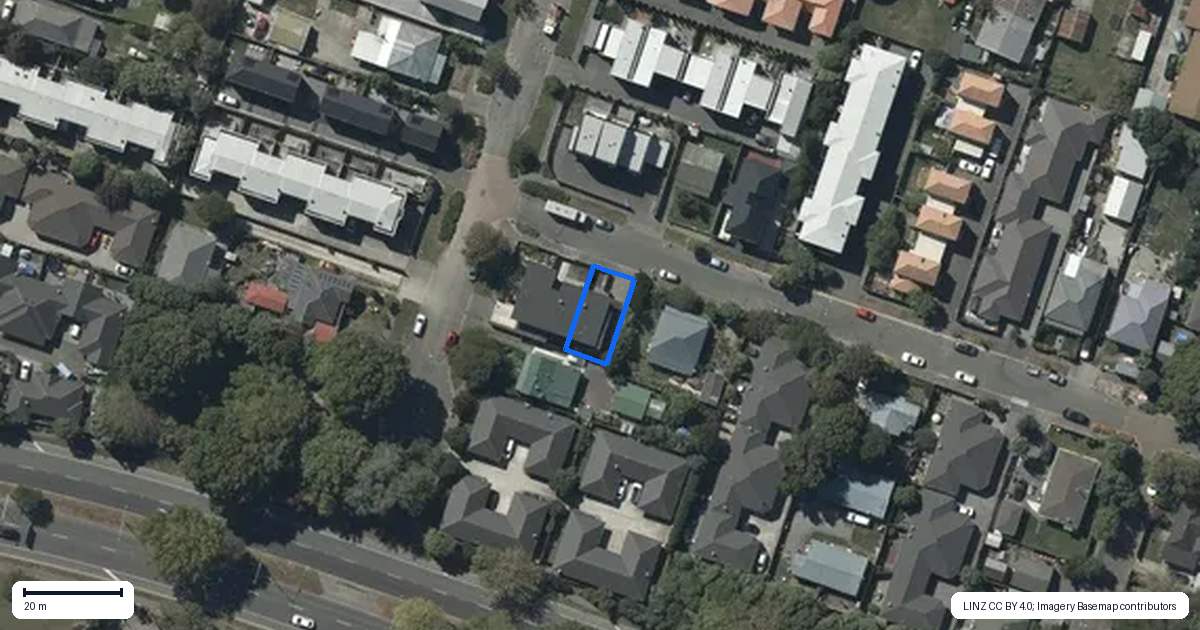 Property context map for 4 Walpole Street, Waltham, Christchurch