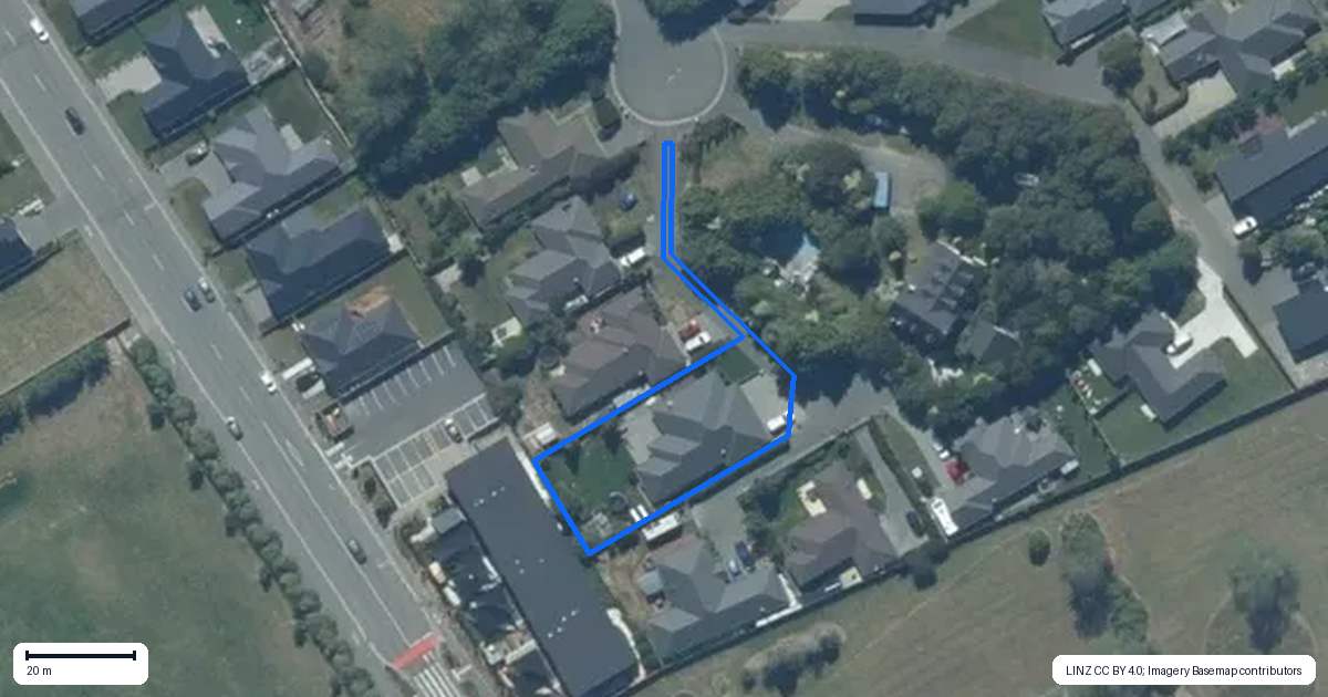 Property context map for 14C Vivaldi Lane, Rolleston