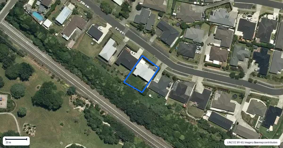 Property context map for 14 Moira Drive, Tuakau