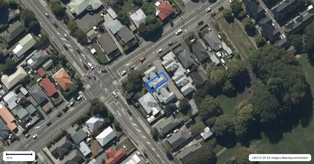 Property context map for 180B Milton Street, Sydenham, Christchurch