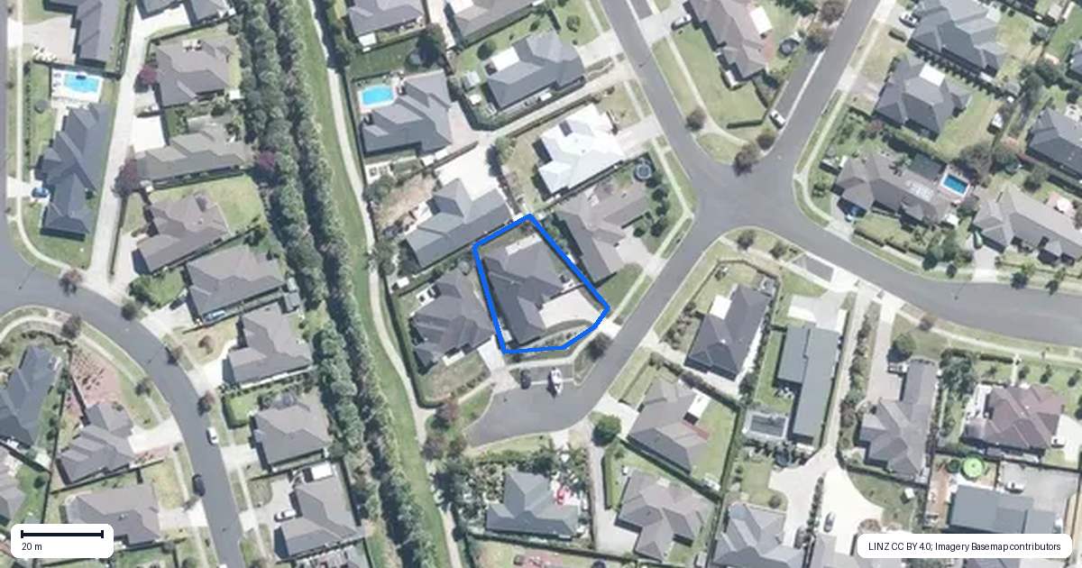 Property context map for 4 Mirabell Place, Patumahoe, Pukekohe