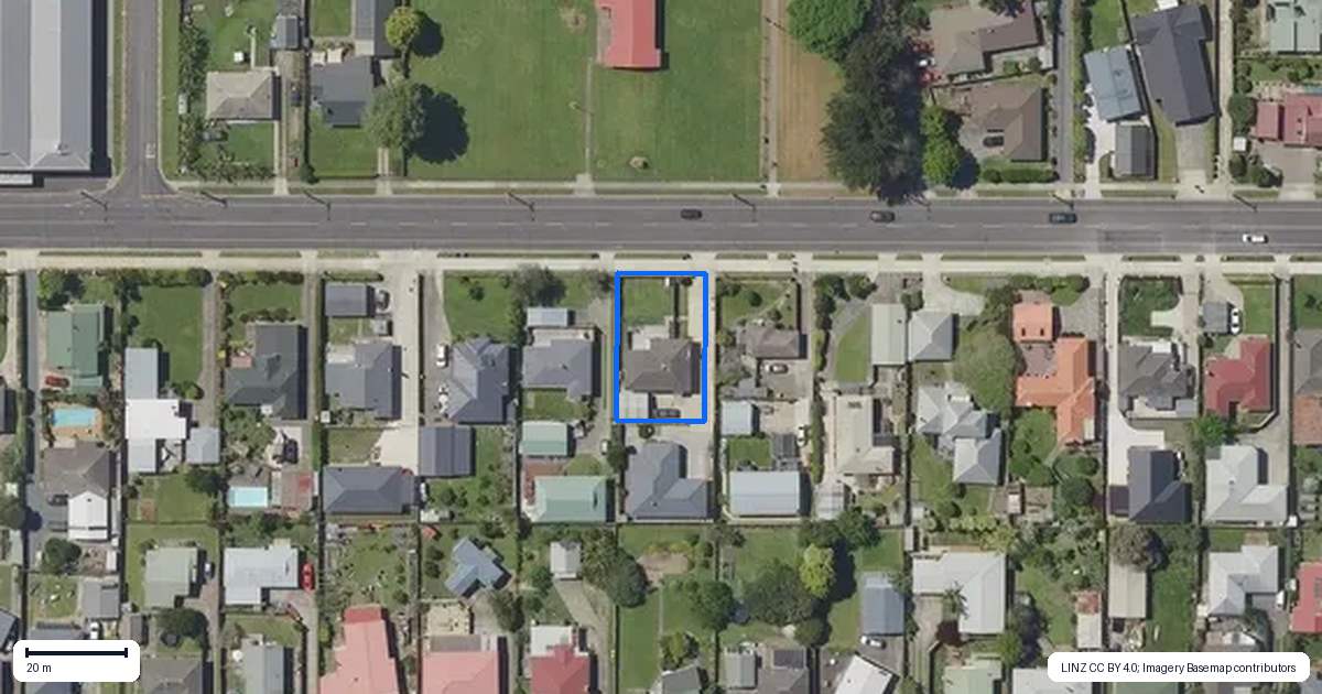 Property context map for 33 Bridge Street, Whakatane