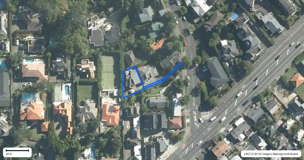 Property context map for 4C Waiatarua Road, Remuera, Auckland