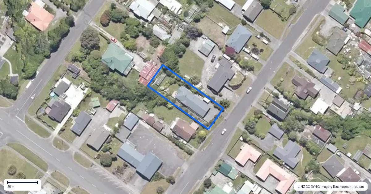 Property context map for 83 Jollie Street, Hokitika