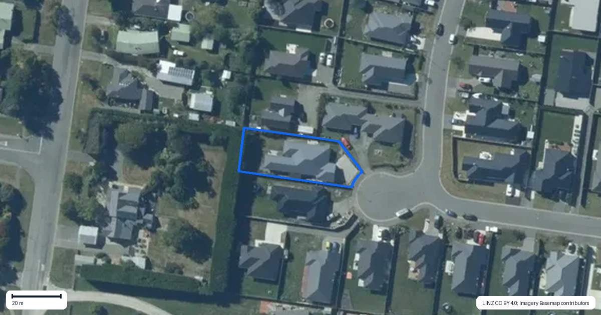 Property context map for 16 Cherry Avenue, Darfield