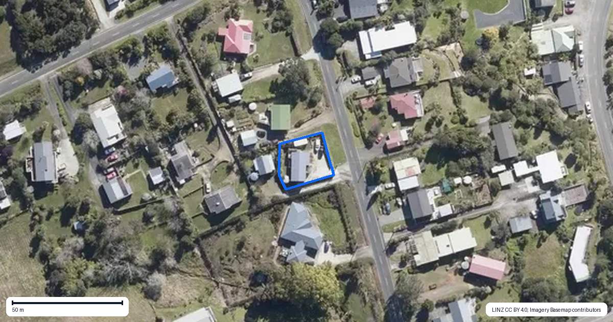 Property context map for 14 Grey Street East, Mangonui