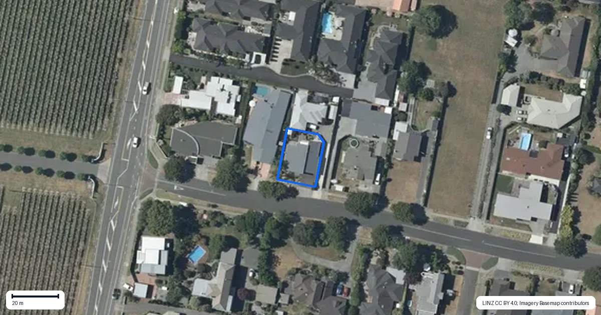 Property context map for 203 Avenue Road, Greenmeadows, Napier