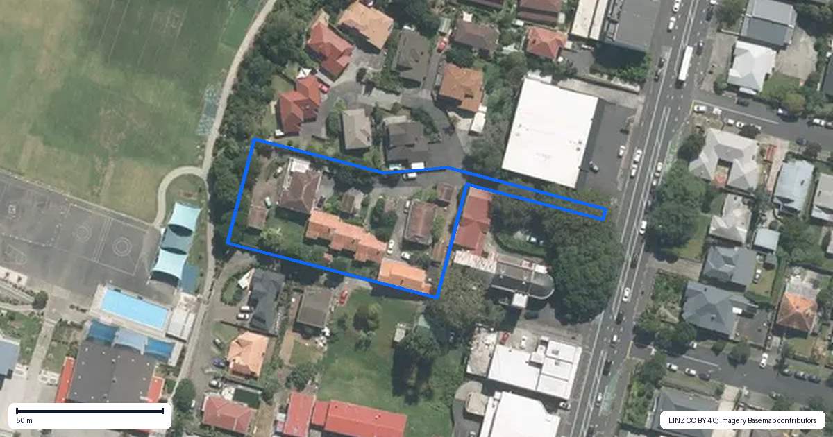 Property context map for 3/441 Dominion Road, Mount Eden, Auckland