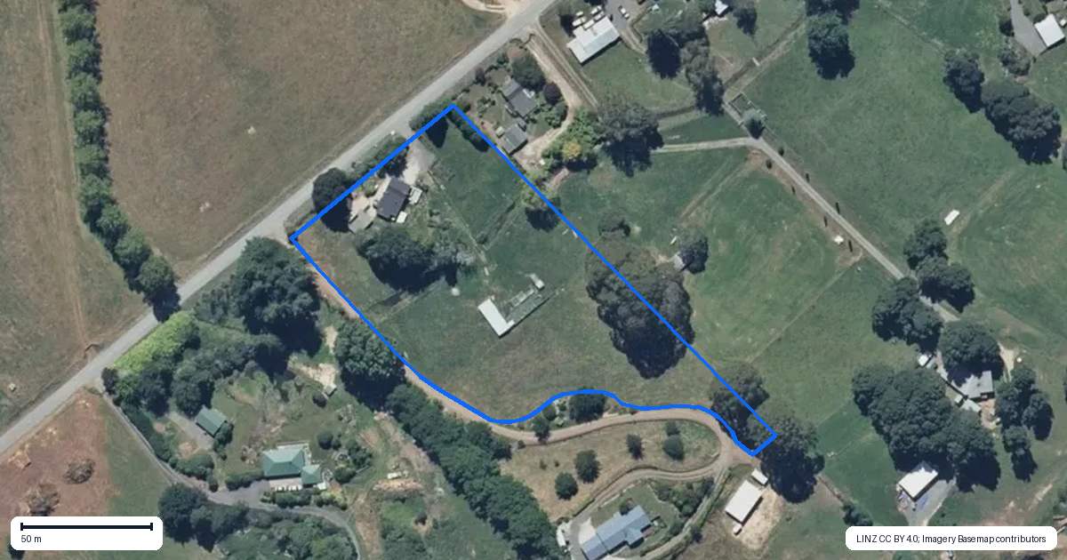 Property context map for 143B Otapouri Road, Owhango