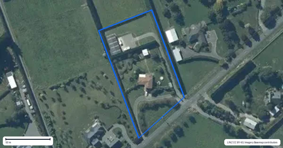 Property context map for 701 McLaughlins Road, Darfield