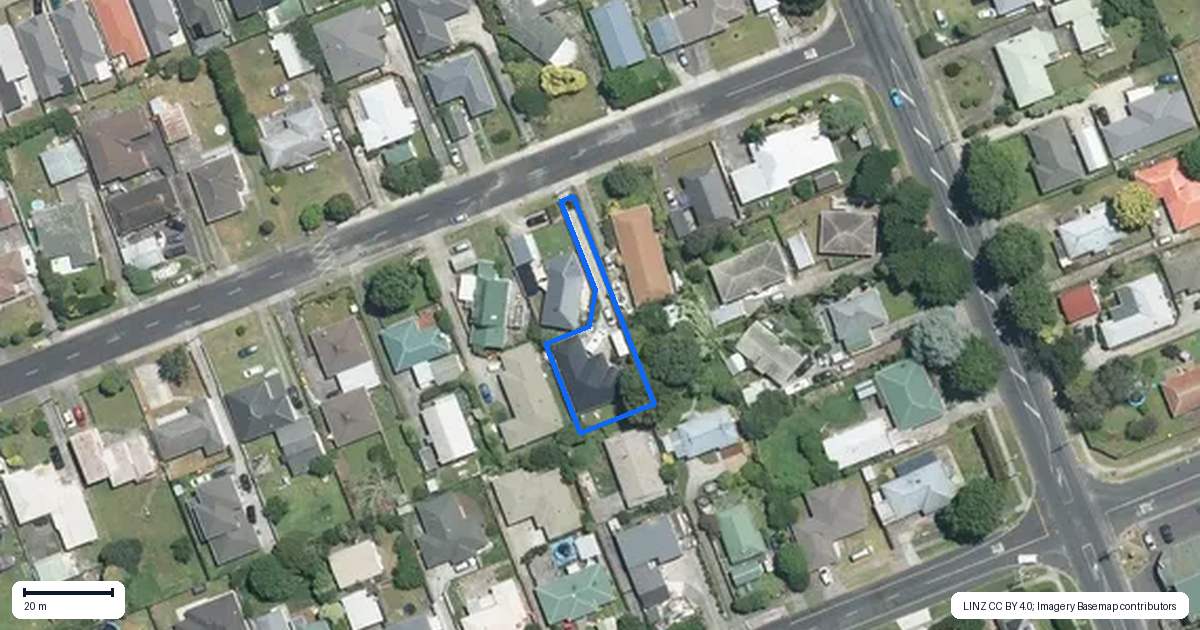Property context map for 55A Fernaig Street, Papakura