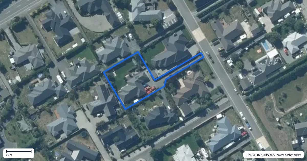 Property context map for 10B Jozecom Place, Rolleston