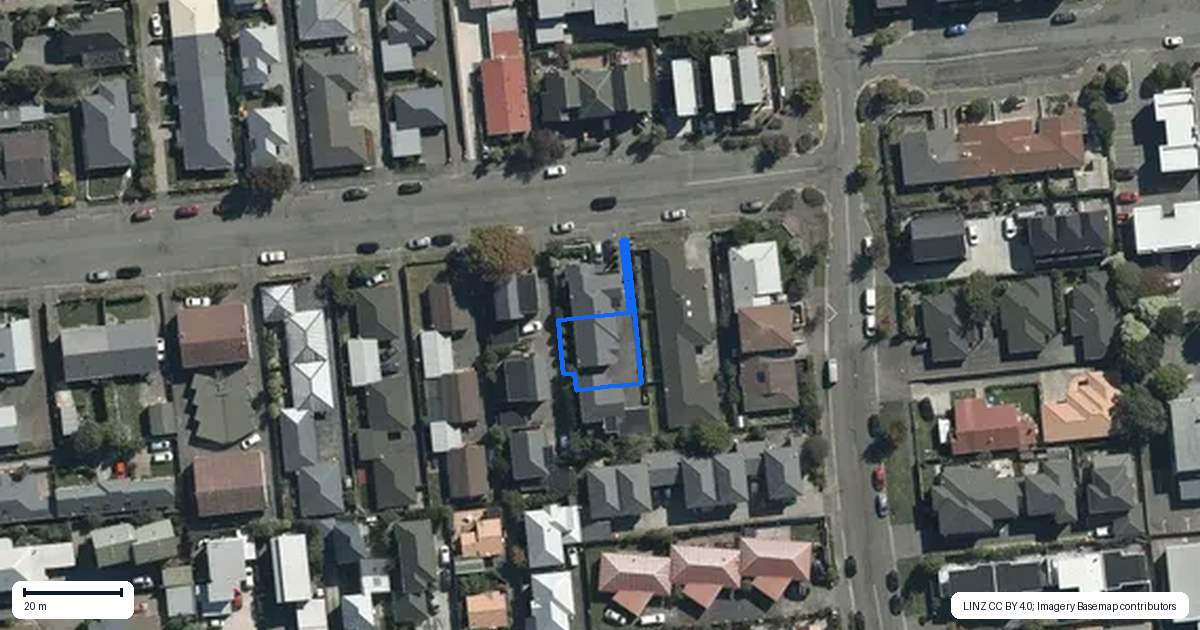 Property context map for 15B Burdale Street, Riccarton, Christchurch