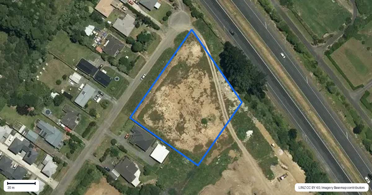 Property context map for 56 Market Street, Pokeno