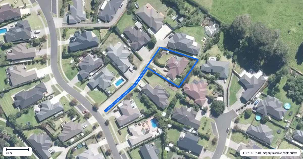 Property context map for 16 Searle Drive, Patumahoe, Pukekohe