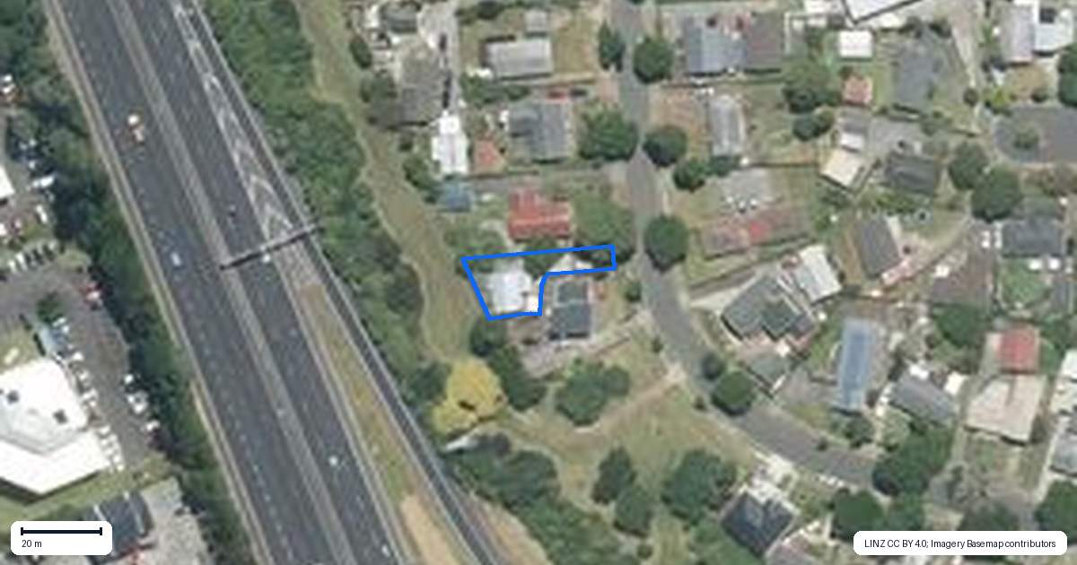 Property context map for 34A Sikkim Crescent, Clover Park, Auckland
