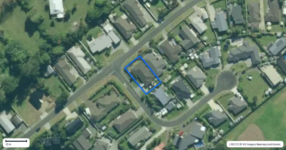 Property context map for 1 Spinnaker Lane, Mangawhai