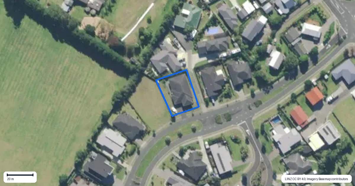 Property context map for 16 Stace Hopper Drive, One Tree Point, Whangarei