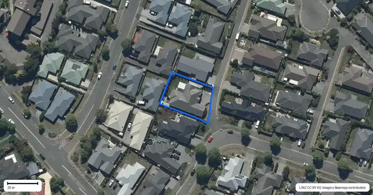 Property context map for 7 Handley Crescent, Wigram, Christchurch
