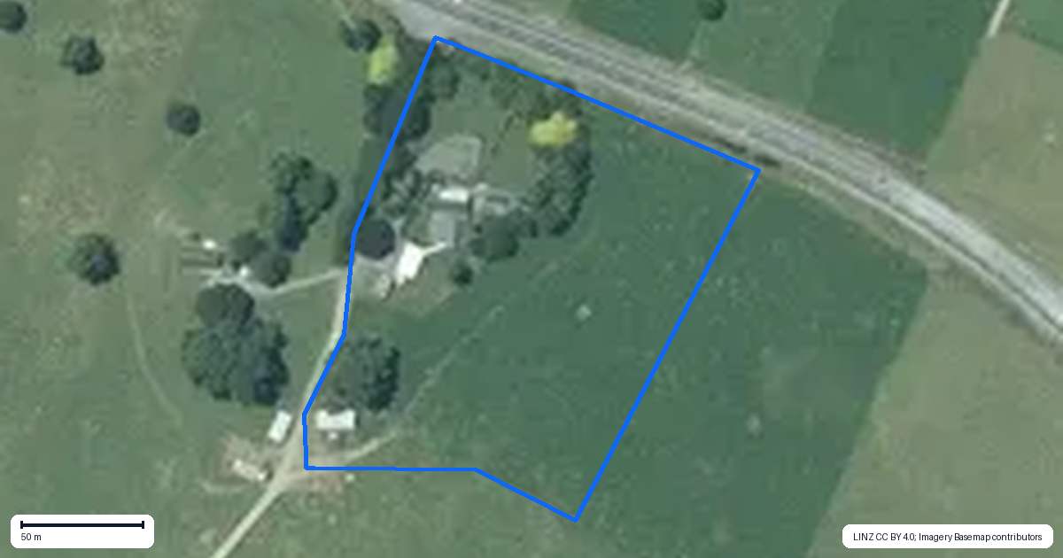Property context map for 3396 State Highway 1, Lichfield, Putaruru