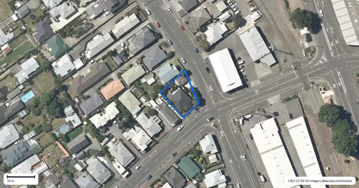 Property context map for 1 Latham Street, Napier South, Napier
