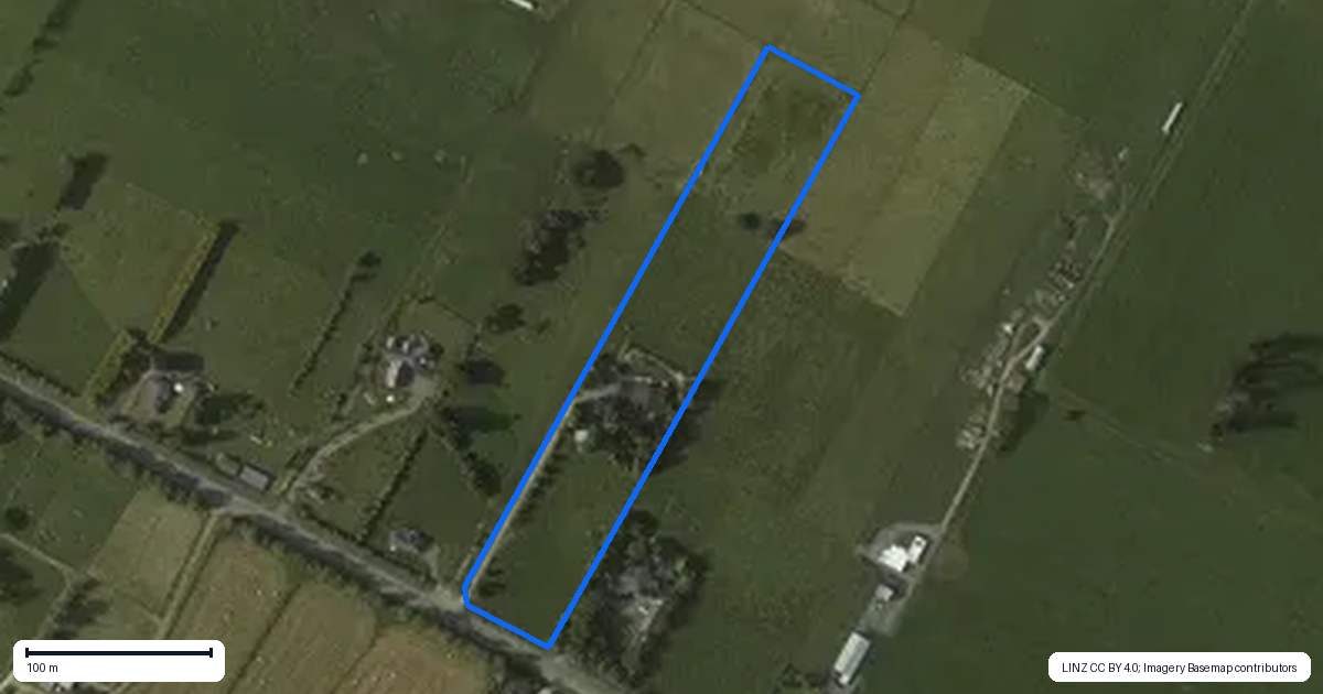 Property context map for 279 Tararua Road, Levin