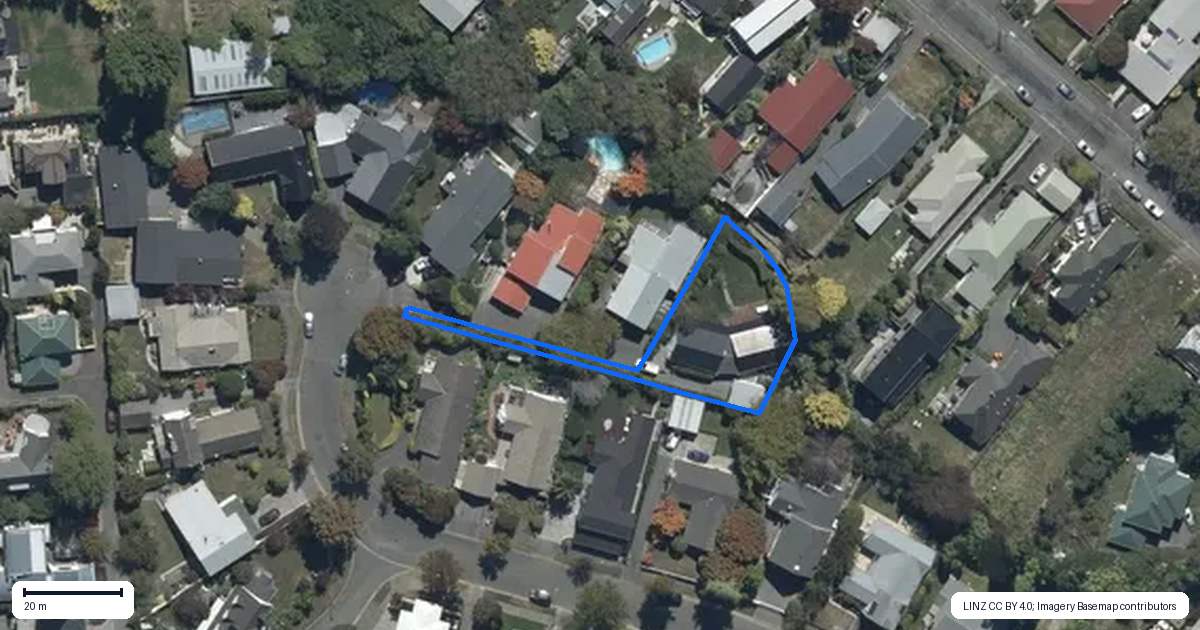 Property context map for 22 Tuirau Place, Ilam, Christchurch